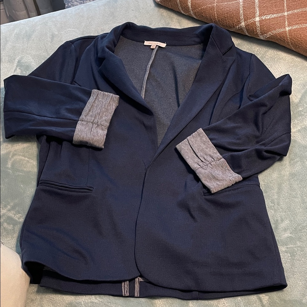 Skies Are Blue Dark Blue Women's Blazer